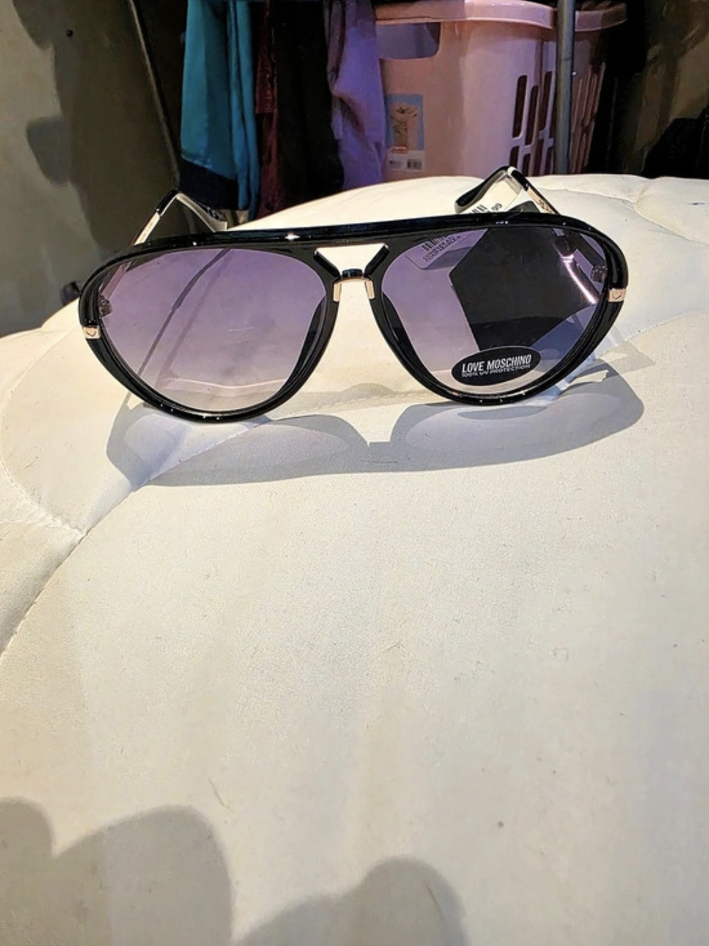 Love Moschino Black & Purple Sunglasses